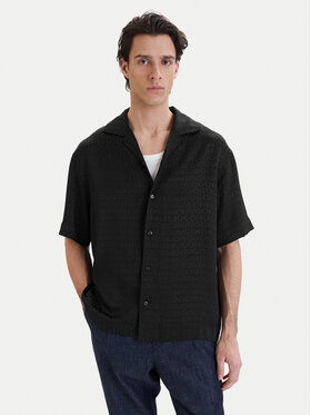 HUGO HUGO Košile Espino 50560614 Černá Oversize