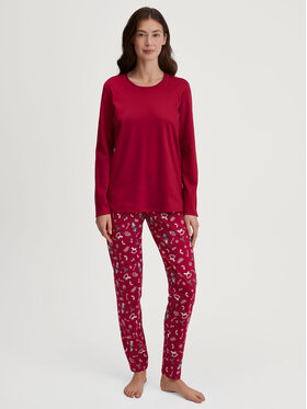 Calida Calida Piżama 41295 Czerwony Regular Fit