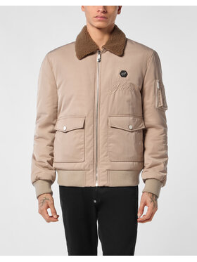 PHILIPP PLEIN PHILIPP PLEIN Giubbotto piumino 27019 Beige Regular Fit