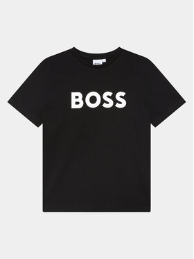 BOSS Boss Tričko J25P24 M Čierna Regular Fit