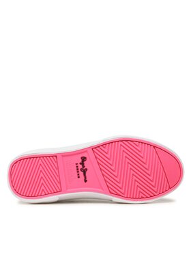 Pepe Jeans Tenis Superge Kenton Basic Girl PGS30549 Bela