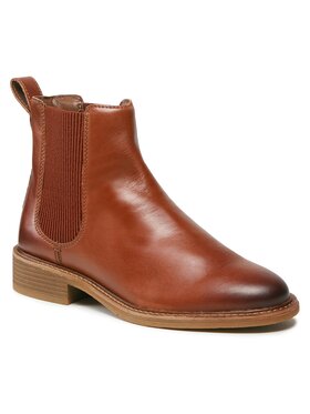 Clarks Clarks Členková obuv s elastickým prvkom Cologne Arlo 2 261747704 Hnedá