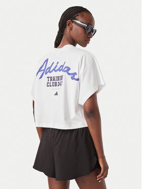 adidas adidas Tričko Primelift Workout Graphics T-Shirt KV1570 Biela Regular Fit