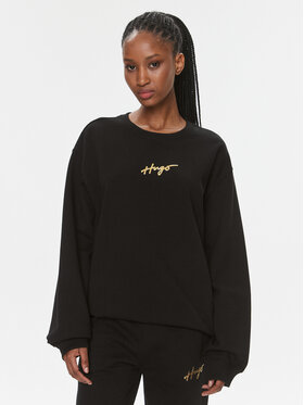 Hugo Hugo Pulóver Classic 50508558 Fekete Relaxed Fit