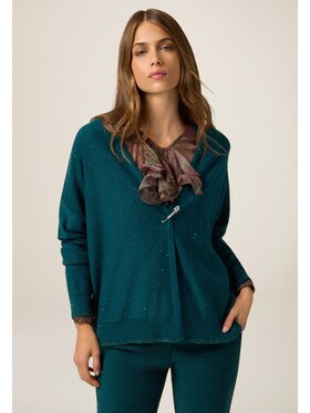 Oltre Oltre Cardigan M507E001884N025 Turchese Regular Fit