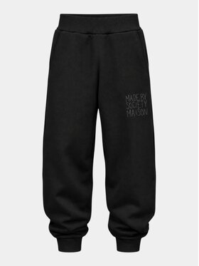 MADE BY SOCIETY MADE BY SOCIETY Spodnie materiałowe LOUD Pants - P37526 Czarny Basic Fit