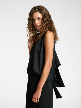 Elena Mirò Elena Mirò Top D101P100020N033 Czarny Regular Fit