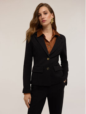 Motivi Motivi Marynarka Q748Q000971N033 Czarny Slim Fit