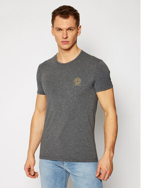 Versace Versace T-Shirt Medusa AUU01005 Šedá Regular Fit