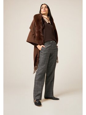 Oltre Oltre Spodnie materiałowe P095R209030N0S3 Szary Baggy Fit