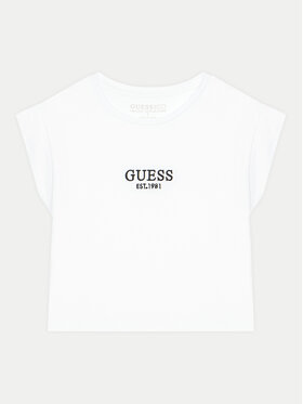 Guess Guess T-Shirt J4BI34 J1314 Λευκό Boxy Fit