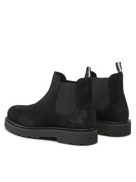 Tommy Jeans Gležnjarji Chelsea Tommy Jeans Suede Boot EM0EM01205 Črna