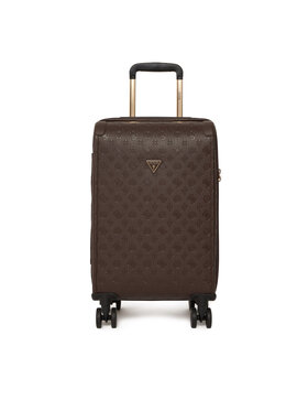 Guess Guess Walizka kabinowa Lenwood Travel TWDP21 02983 Brązowy ciemny