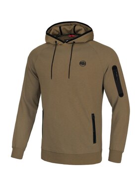 PITBULL PITBULL Bluza Bluza z kapturem Stafford L Brązowy Regular Fit