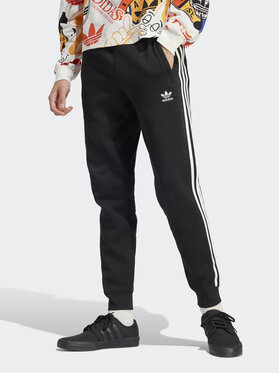 adidas adidas Spodnie dresowe adicolor 3-Stripes IU2353 Czarny Slim Fit