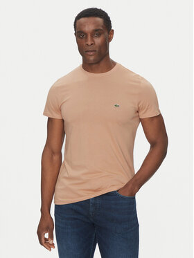 Lacoste Lacoste Tricou TH6709 Bej Regular Fit