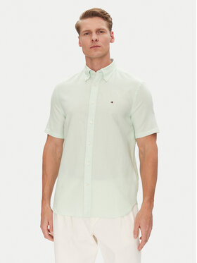 Tommy Hilfiger Tommy Hilfiger Cămașă MW0MW40703 Verde Regular Fit