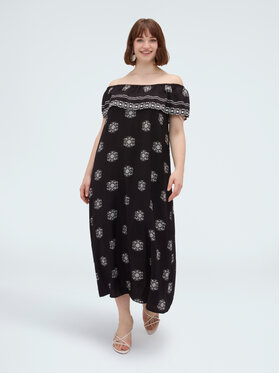 Fiorella Rubino Fiorella Rubino Sukienka wieczorowa 7092T001777N0Z3 Czarny A-Line Fit