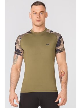 ROUGH RADICAL ROUGH RADICAL Koszulka techniczna FURIOUS ARMY Khaki Slim Fit