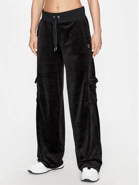 Juicy Couture Juicy Couture Спортивні штани Audree JCWBJ23334 Чорний Loose Fit