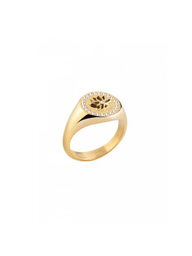 Guess Guess Pierścionek JUBR01350JWYG54 Złoty