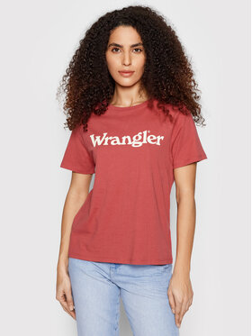 Wrangler Wrangler Tricou W7N4GHXGH Roșu Regular Fit