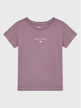 4F 4F T-särk HJZ22-JTSD002 Lilla Regular Fit