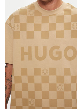 Hugo T-shirt Narliparo 50517942 Bež Loose Fit