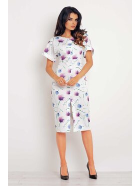 Infinite You Infinite You Sukienka letnia M102 Fioletowy Basic Fit