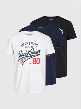 Jack&Jones Jack&Jones Komplet 3 t-shirtów Ethan 12221269 Kolorowy Regular Fit