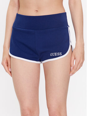 Guess Guess Szorty sportowe E3GD05 KBP41 Niebieski Regular Fit