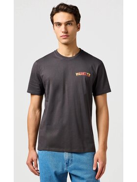 Wrangler Wrangler T-Shirt Big Graphic Tee Czarny Regular Fit