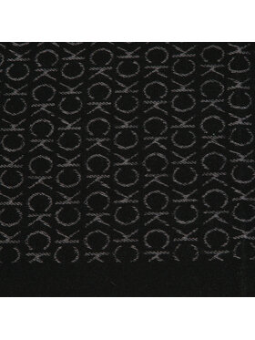 Calvin Klein Šal Monogram Woven Scarf 35x180 Crna