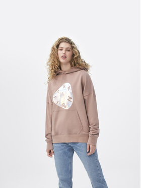 Sprandi Sprandi Μπλούζα SP22-BLD120 Καφέ Relaxed Fit