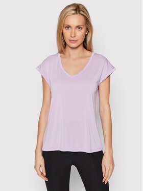 Vero Moda Vero Moda T-Shirt Filli 10247666 Fioletowy Regular Fit