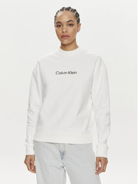 Calvin Klein Calvin Klein Džemperis ar kapuci Hero Logo K20K205450 Balts Regular Fit
