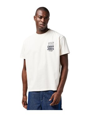 Wrangler Wrangler T-Shirt 112362910 Biały Regular Fit