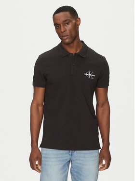 Calvin Klein Jeans Calvin Klein Jeans Poloshirt Monologo J30J325664 Schwarz Regular Fit
