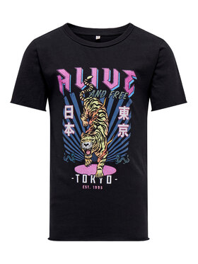 Kids ONLY Kids ONLY T-shirt Lucy 15275536 Crna Slim Fit