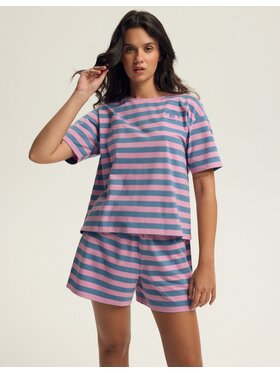 Esotiq Esotiq Piżama 43815 Różowy Regular Fit