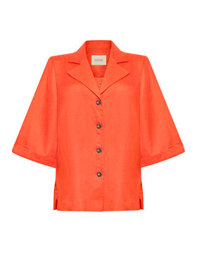 Duende Duende Koszula Leah Shirt Pomarańczowy Relaxed Fit