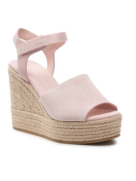Calvin Klein Jeans Calvin Klein Jeans Espadrilles Wedge Sandal Ankle Clip Su YW0YW00571 Rosa