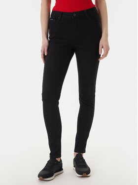 Americanos Americanos Jeansy Dakota W126-AMLTR-1005-48D Černá Skinny Fit