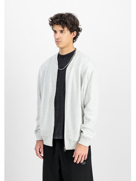 Alpha Industries Alpha Industries Kurtka bomber Studio Edition Fleece Bomber Jacket Szary Loose Fit
