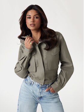 Guess Guess Kurtka przejściowa 174445 Zielony Classic Fit