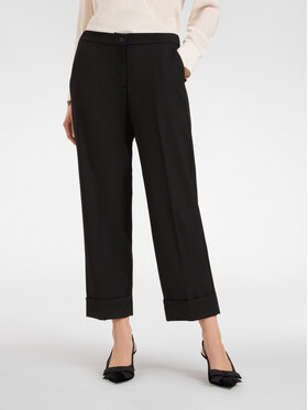 Elena Mirò Elena Mirò Spodnie materiałowe P164P000360N033 Czarny Cropp Fit