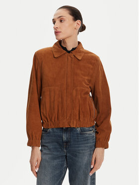 Serge Pariente Serge Pariente Lederjacke Clothilde Vs Braun Regular Fit