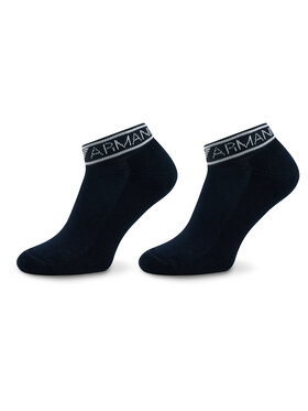 Emporio Armani Emporio Armani Vyriškų trumpų kojinių komplektas (2 poros) 292304 3R227 00135 Tamsiai mėlyna