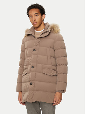 Hetregó Hetregó Pūkinė striukė Parker 8N436M Smėlio Regular Fit