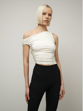 La Mania La Mania Top MANILA Bianco Classic Fit